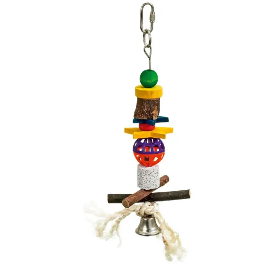 Снимка на Flamingo lava wood - Забавна играчка за папагали, 27 см.