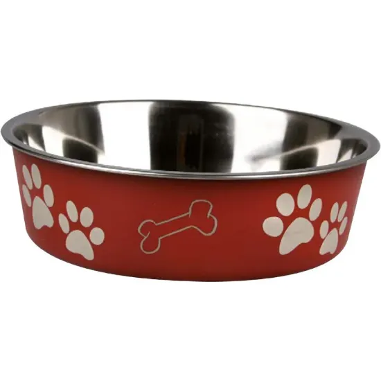 Снимка на Flamingo Bowl - Метална купа за храна и вода за кучета, 1.5 литра, 21 см.