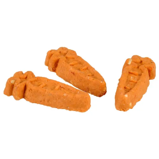 Снимка на Flamingo Jookies Carrot - Лакомство за гризачи - бисквити във форма на морков- 100 гр.