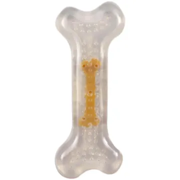 Показвай детайлите за Flamingo tpr bone - Играчка за кучета с аромат на пилешко, 12 см. 1 - MyPetShop.bg Снимка на Flamingo tpr bone - Играчка за кучета с аромат на пилешко, 12 см. 1
