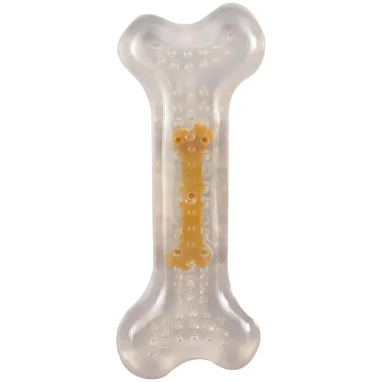 Снимка на Flamingo tpr bone - Играчка за кучета с аромат на пилешко, 12 см.