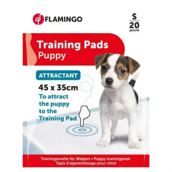 Снимка на Flamingo Puppy Train - Памперс подложка за кучета с феромони ,45/35 см. - 20 броя