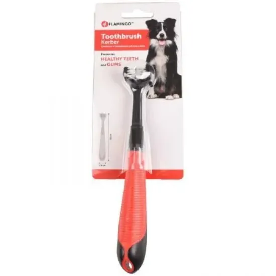 Снимка на Flamingo toothbrush - Четка за зъби за кучета , 20 см.