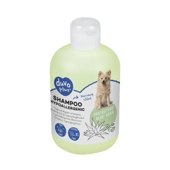 Снимка на Duvo Plus Shampoo Hypoallergenic - Хипоалергичен шампоан за израснали кучета с чувствителна козина, с алое вера, 250 мл.