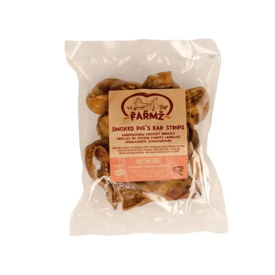 Снимка на Duvo Plus Pigs Ears - Лакомство за кучета ,пушени свински уши, 250 гр.