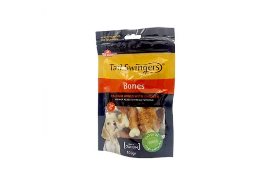 Снимка на Pet Interest Calcium Bones with Chicken - Вкусно лакомство за кучета - пилешки кокали с калций, 100 гр./ 2 пакета