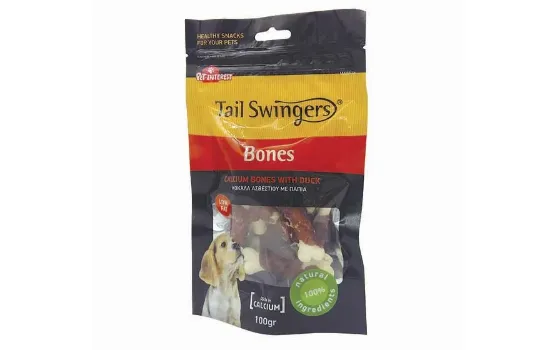 Снимка на Pet Interest Calcium Bones with Duck - Вкусно лакомство за кучета - калциеви кокали с патица, 100 гр./ 2 пакета