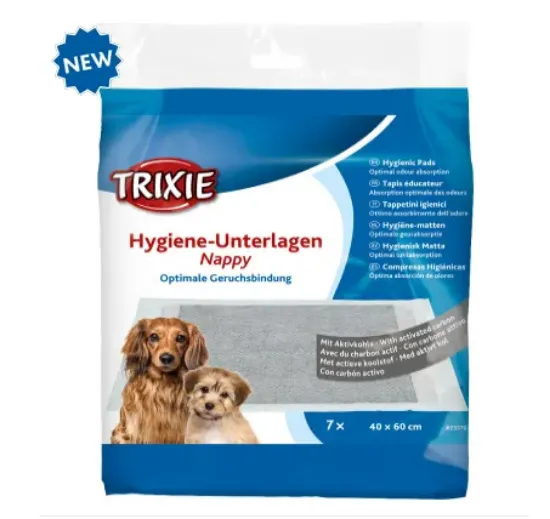Снимка на Trixie Nappy hygiene pad with activated carbon - Памперс подложка за кучета, 60/40 см. - 7 броя