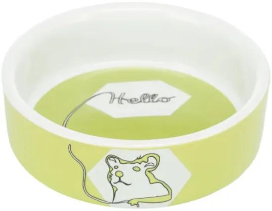 Снимка на Trixie Ceramic Bowl - Керамична купа за храна и вода за хамстери и други малки гризачи, 90мл.