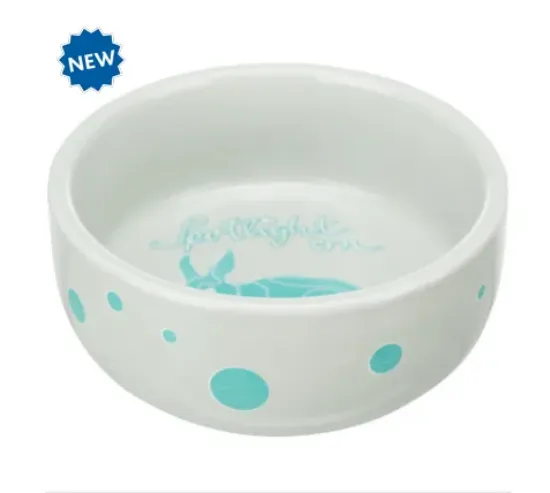 Снимка на Trixie Ceramic Bowl - Керамична купа за храна и вода за зайци и други малки гризачи, 240 мл./14 см.