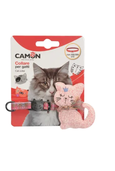 Снимка на Camon cat collar - Регулируем нашийник за котки с декорация 20-30 см./10 мм.- 1 брой