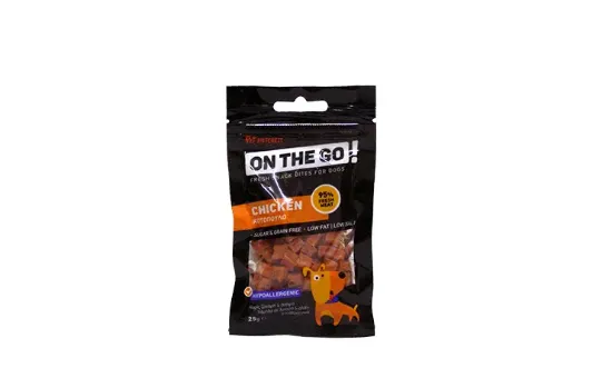 Снимка на Pet Interest Chicken Bites - Премиум лакомство за кучета, вкусни хапки с пилешко, 25 гр./5 пакета
