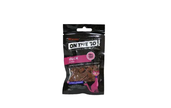 Снимка на Pet Interest Cat Duck Bites - Лакомство за котки - вкусни хапки с патешко месо, 25 гр./5 пакета