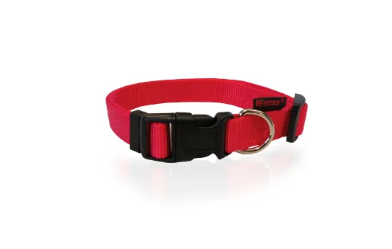 Снимка на Pet Interest Dog Collar Plain S - Регулируем нашийник за кучета, 1,5 * 22-40 см. - червен