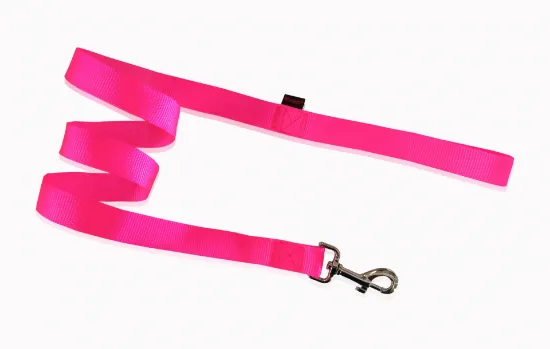 Снимка на Pet Interest Single Layer Leash S - Едноцветен повод за кучета, 1,5*120 см. - фосфорно розов