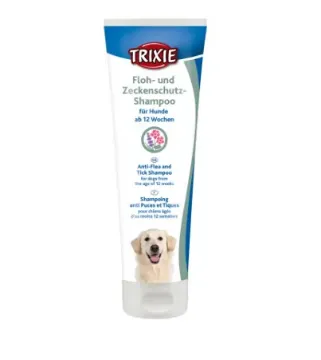 Показвай детайлите за Trixie Flea and Tick Shampoo - Шампоан за кучета против бълхи и кърлежи, 250 мл. 1 - MyPetShop.bg Снимка на Trixie Flea and Tick Shampoo - Шампоан за кучета против бълхи и кърлежи, 250 мл. 1