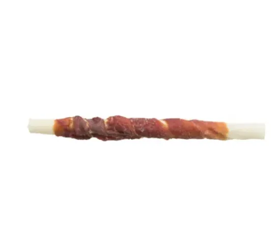 Снимка на Trixie Denta Fun Duck Chewing Rolls - Лакомство за кучета - вкусни ролца от увита сурова кожа от патешко месо, 30 броя х 12 см./240 гр.