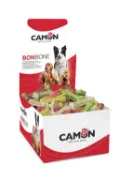 Снимка на Camon Colorful bone - Лакомство за кучета , цветни кокалчета от телешка кожа, 5 см./ 30 броя 1