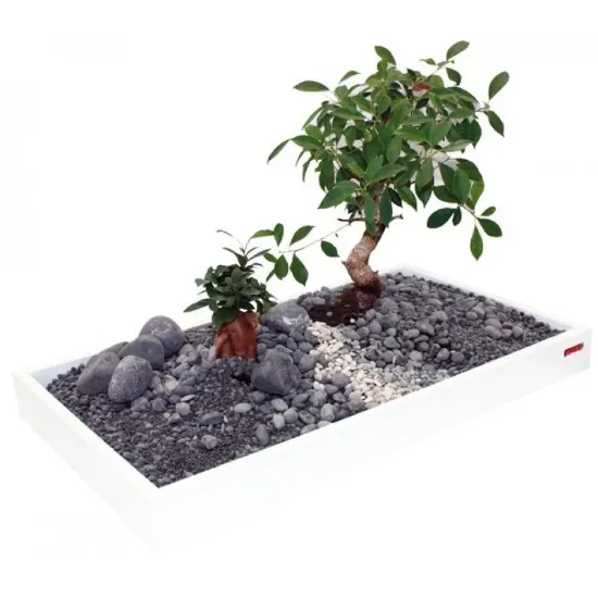 Снимка на Croci Zen Artist - Поставка за растения, 60х40 см. - бяла