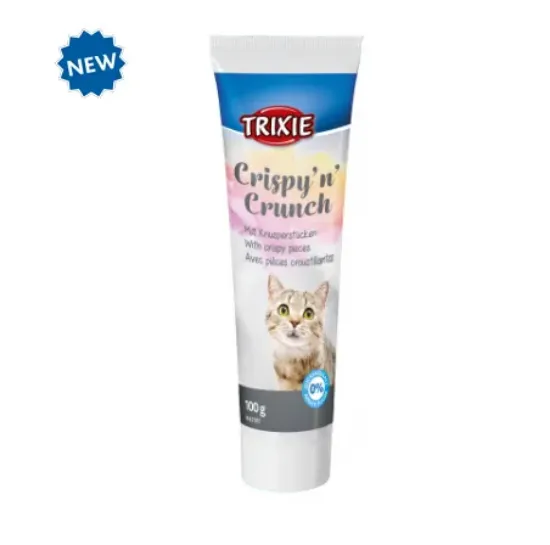 Снимка на Trixie Crispy'n'Crunch paste - Лакомство за котки, хрупкави парчета риба, 100 гр./ 2 пакета