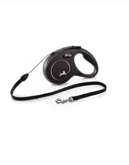 Снимка на Flexi Classic Small - Автоматичен повод за кучета до 12 кг, въже 5 метра - черен