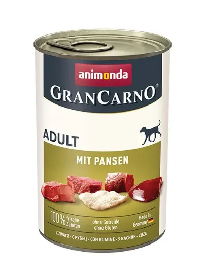 Снимка на Animonda GranCarno® - Премиум консервирана храна за израснали кучета с шкембе, без зърно, 800 гр./2 пакета