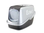 Снимка на Savic Nestor Love - Затворена котешка тоалетна с филтър против миризми, 56/39/38.5 см. 1
