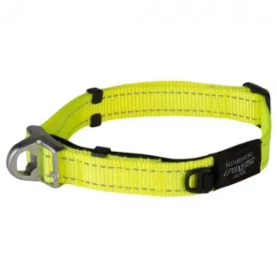 Снимка на Rogz Safety Collar Quick Release Magnetic Collar L -Магнитен регулируем светлоотразителен нашийник за кучета 33 - 48 см. / 20 мм. жълт