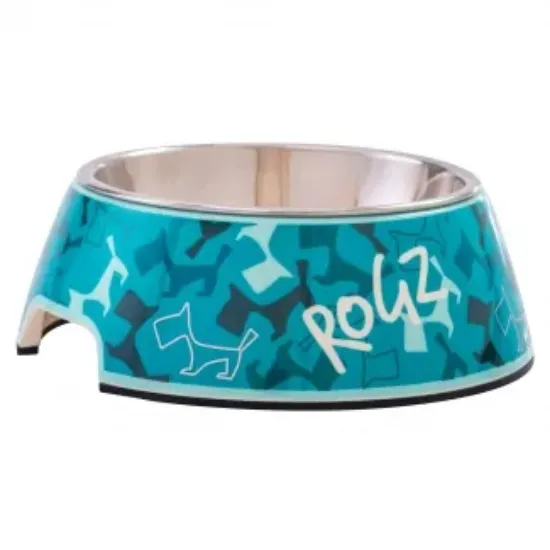 Снимка на Rogz Mint Dog small/Medium - Метална купа за храна и вода за кучета, 350 мл.