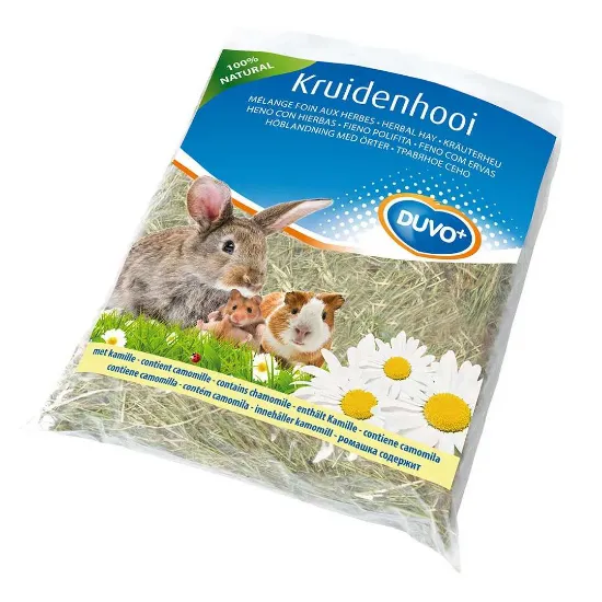 Снимка на Duvo Herbal Hay - Сено с глухарче с лайка за зайци и други гризачи, 500 гр.