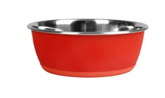 Снимка на Flamingo Writable Bowl red - Метална купа за храна и вода за кучета, 350 мл. - червена