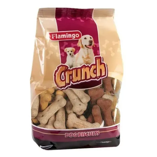 Снимка на Flamingo Crunch - Вкусни бисквити/ награди за кучета, 500 гр./ 2 пакета