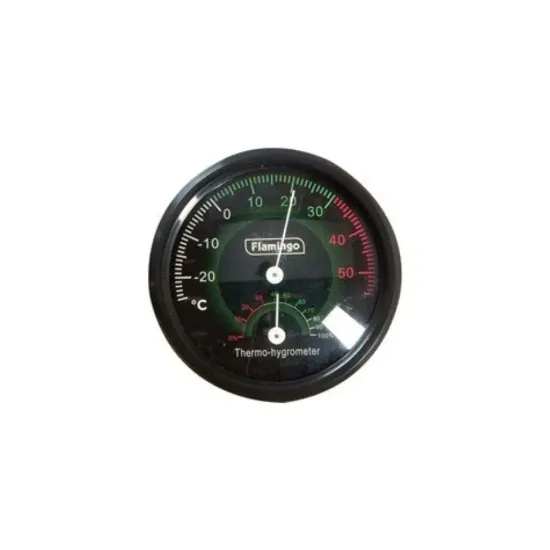 Снимка на Flamingo Thermometer and Hygrometer - Аналогов термометър и хигрометър за терариуми