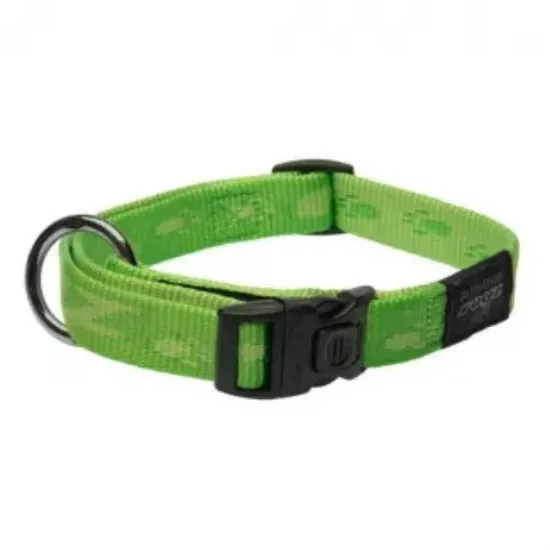 Снимка на Rogz Alpinist Collar XL - Модерен регулируем нашийник за кучета, 25мм/-43-70 см. лайм зелен