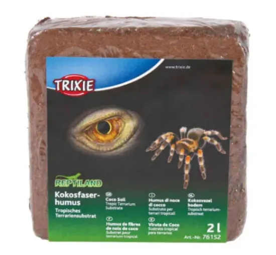 Снимка на Trixie Coco Soil Tropical terrarium substrate - Хумус от кокосови влакна за терариум, 2 литра