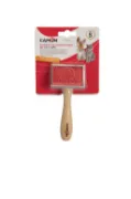 Снимка на Camon Slicker brush with wooden handle S - Дървена четка с метални щифтове с пластмасово покритие, 6/4,5 см. 1