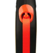 Снимка на Flexi Neon Small - Автоматичен повод с неонов светлоотразителен ефект, 5 метра лента, за кучета до 15 кг. - оранжев 2