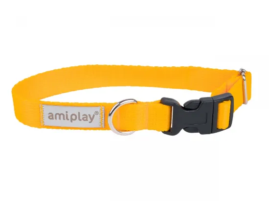 Снимка на Amiplay Samba Collar XL - Модерен, регулируем нашийник за кучета, 45-70 см./2.5 см. - жълт