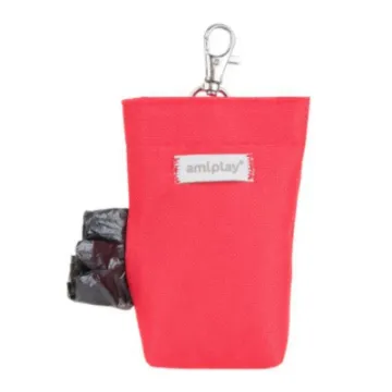 Показвай детайлите за Amiplay Samba - Диспенсър за хигиенни торбички с удобна закопчалка, 6/2/11 см. - червен 1 - MyPetShop.bg Снимка на Amiplay Samba - Диспенсър за хигиенни торбички с удобна закопчалка, 6/2/11 см. - червен 1