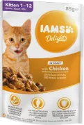 Снимка на Iams cat pouch Kitten gravy - Пауч за котки с вкусни пилешко в сос грейви, 12 броя х 85 гр. 2