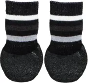 Снимка на Trixie Dog Socks S-M - Меки кучешки чорапи с гумено неплъзгащо покритие, 2 броя 1