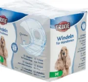 Снимка на Trixie Diapers for Female Dogs L - Памперси / пелени за женски кучета, регулируеми, 38-56 см - 12 броя 2