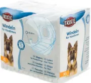 Снимка на Trixie Diapers for Female Dogs XL - Памперси / пелени за женски кучета, регулируеми, 40-58 см - 12 броя 1