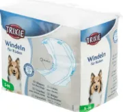 Снимка на Trixie Diapers for Male Dogs S-M - Памперс / пелена за мъжки кучета,регулируем, 30-46 см. - 12 броя 1