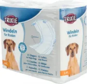 Снимка на Trixie Diapers for Male Dogs L-XL - Памперс / пелена за мъжки кучета,регулируем, 60-80 см. - 12 броя 1