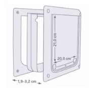 Снимка на Trixie 2-Way Flap XS-S - Гъвкава вратичка за вграждане с безшумно действие, 25 × 29 см. 3