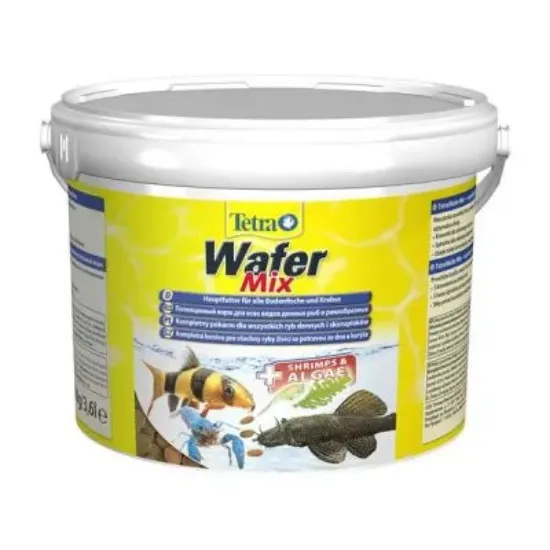 Снимка на Tetra Wafer Mix 3,6 Lt / 1850 - Пълноценна храна за аквариумни риби със скариди и алги, 3.6 литра/ 1850 гр.
