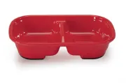 Снимка на Camon Double rectangular heavy melamine bowl - Двойна правоъгълна тежка меламинова купа за вода и храна за кучета и котки, 300 мл. 1