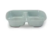 Снимка на Camon Double rectangular heavy melamine bowl - Двойна правоъгълна тежка меламинова купа за вода и храна за кучета и котки, 300 мл. 3