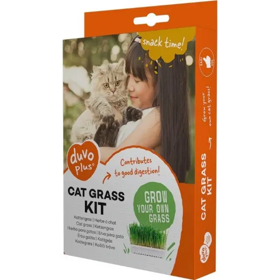 Снимка на Duvo Cat grass kit - Комплект за отглеждане на здрава котешка трева, 70 гр.